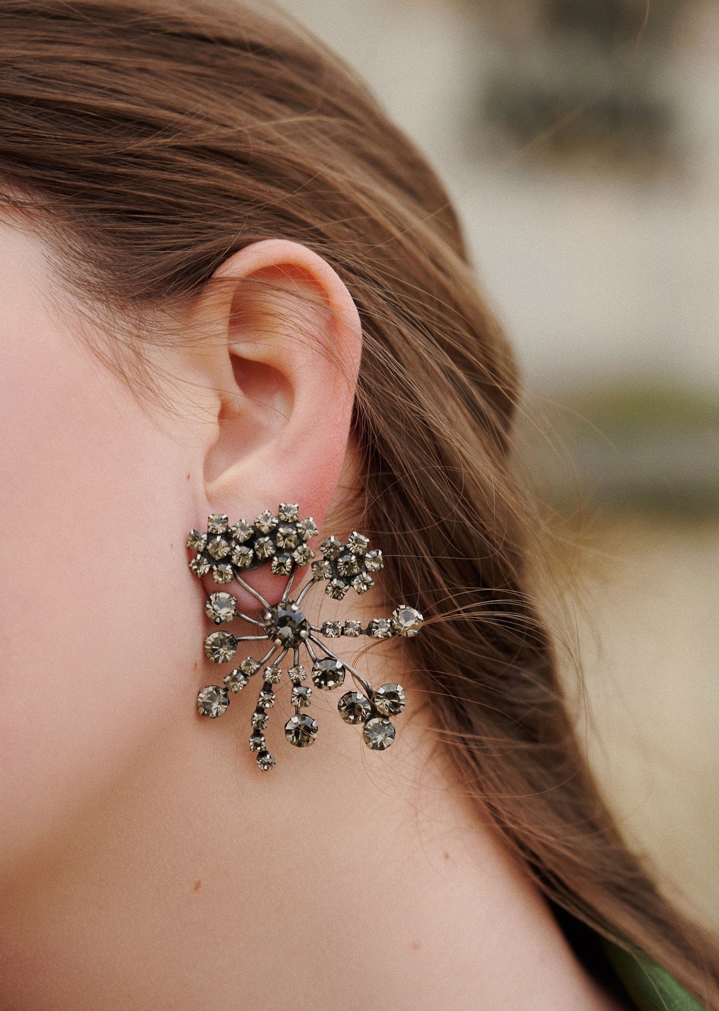 Marie clip earrings